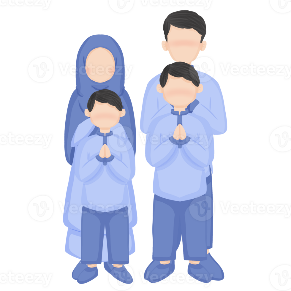 Muslim Family Two Boy png