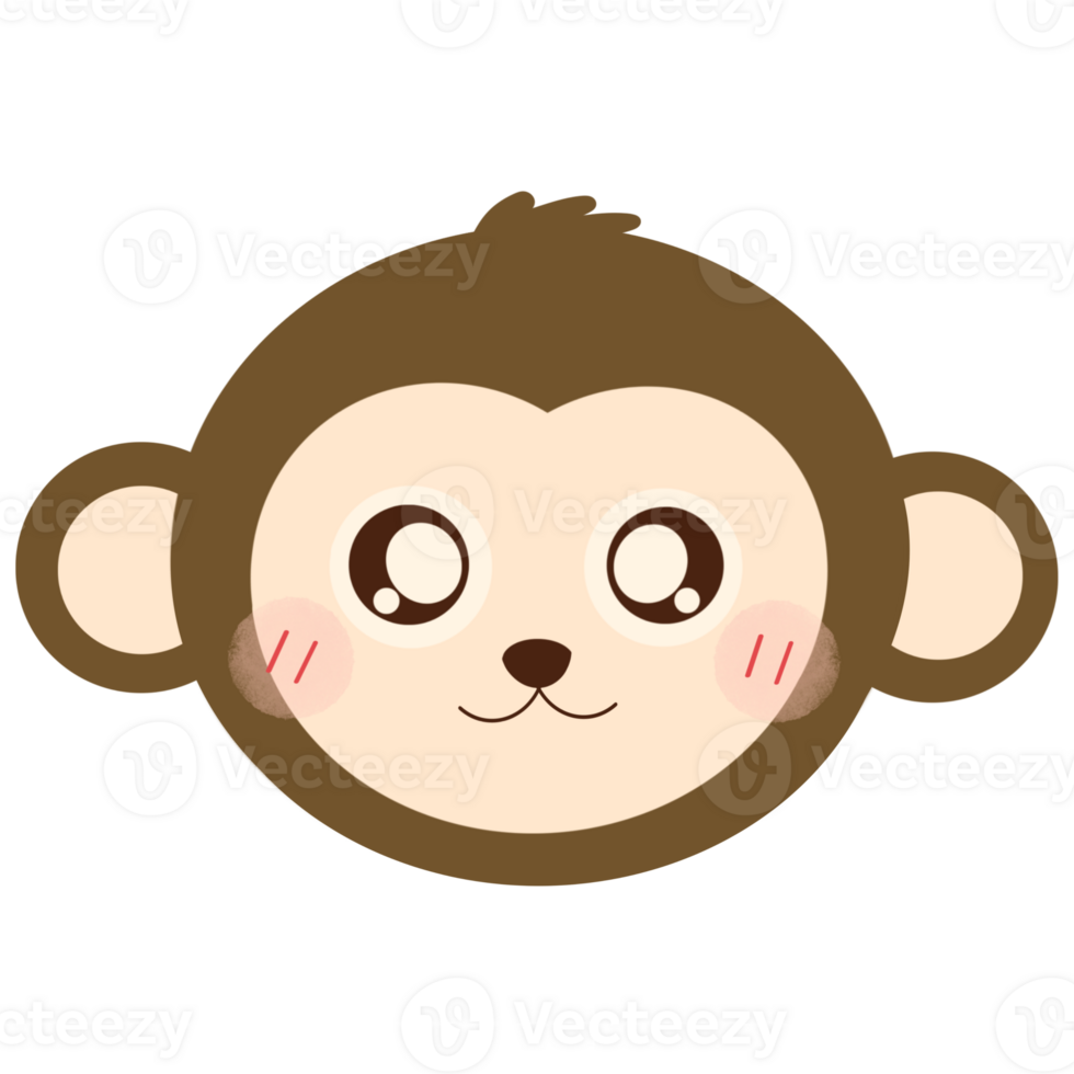 Cute monkey cartoon png