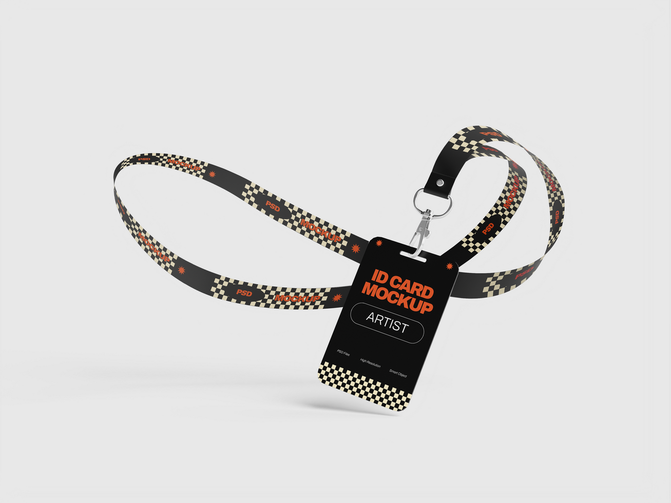 ID Card 3D Mockup psd