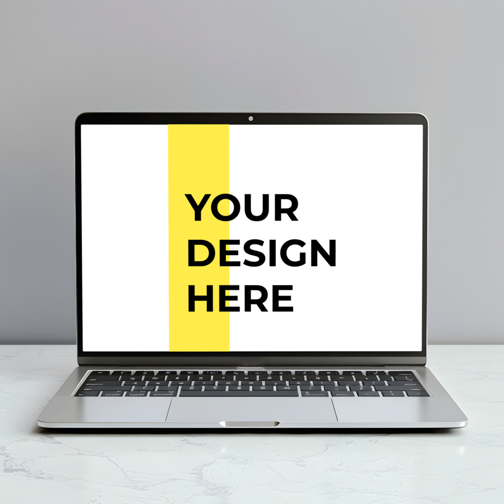 User-Friendly Laptop Mockup Ready for Quick Use psd