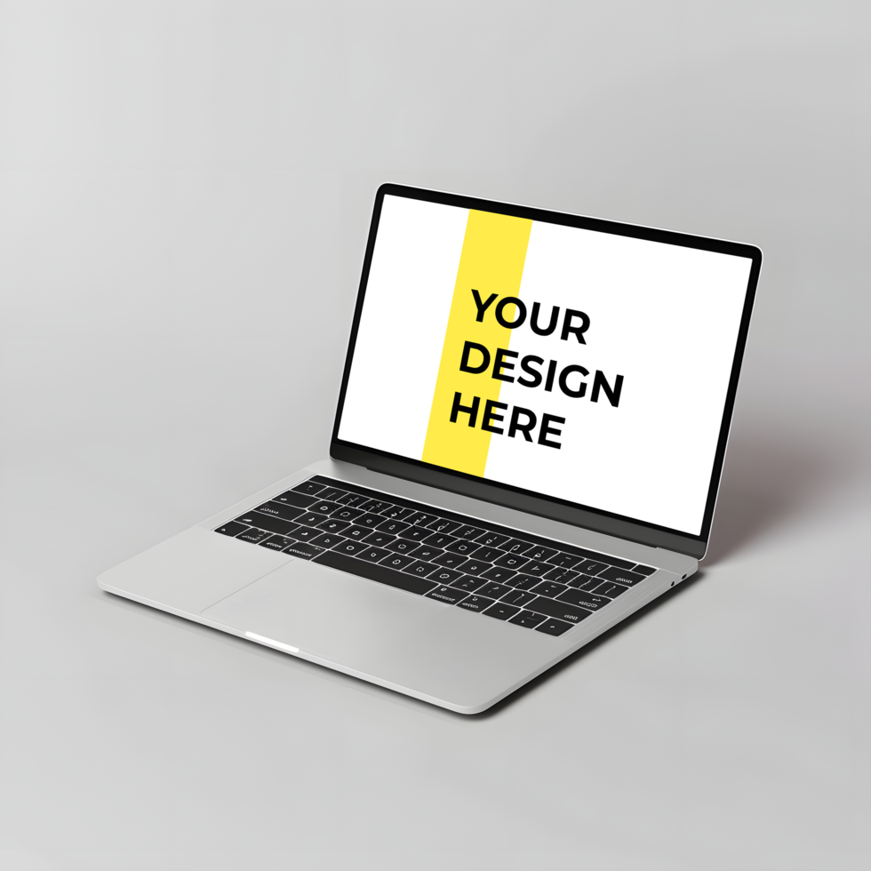 High-Resolution Laptop Mockup Ready to Use psd