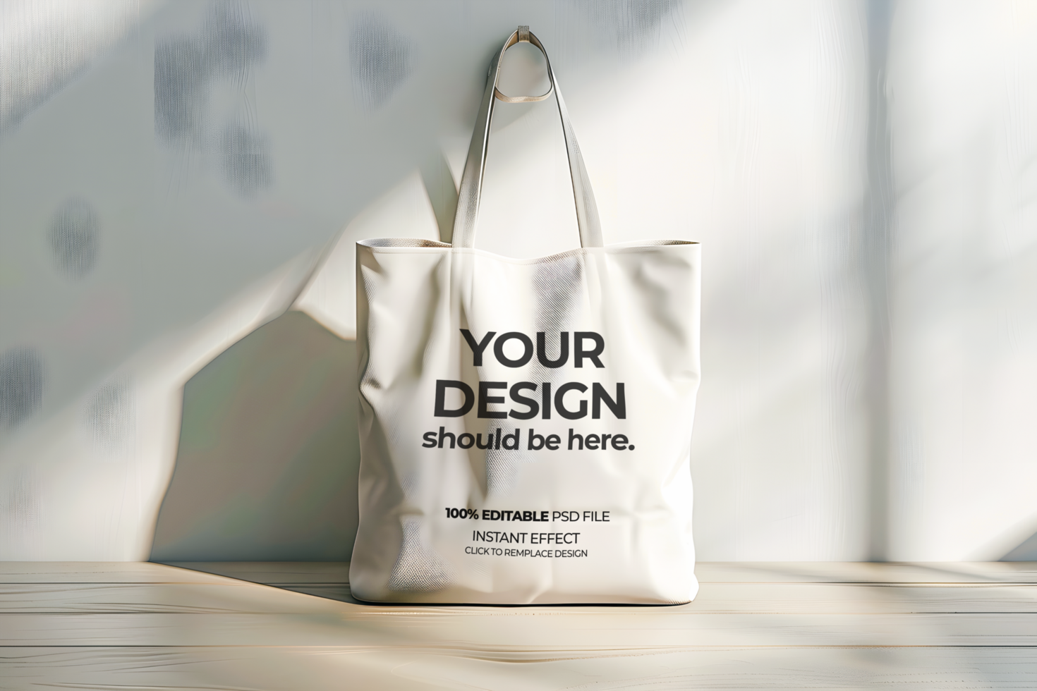 Minimal Tote Bag Mockup for Product Showcasing psd
