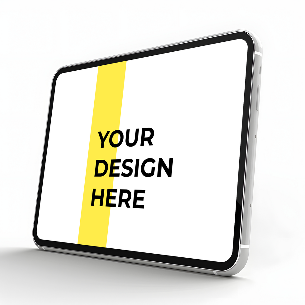 Modern Tablet Mockup Featuring a Design Placeholder psd