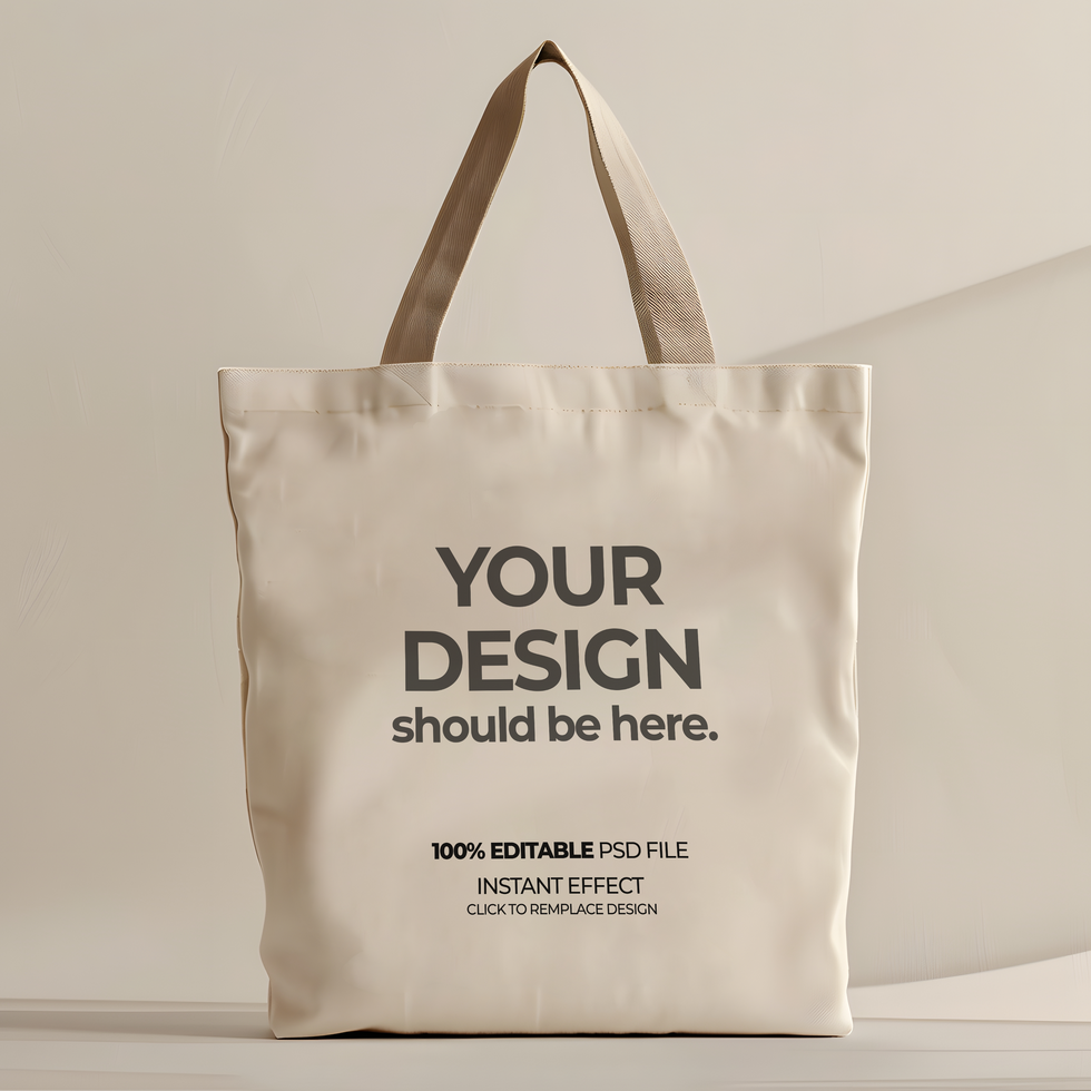 Editable Tote Bag Mockup for Creative Projects psd