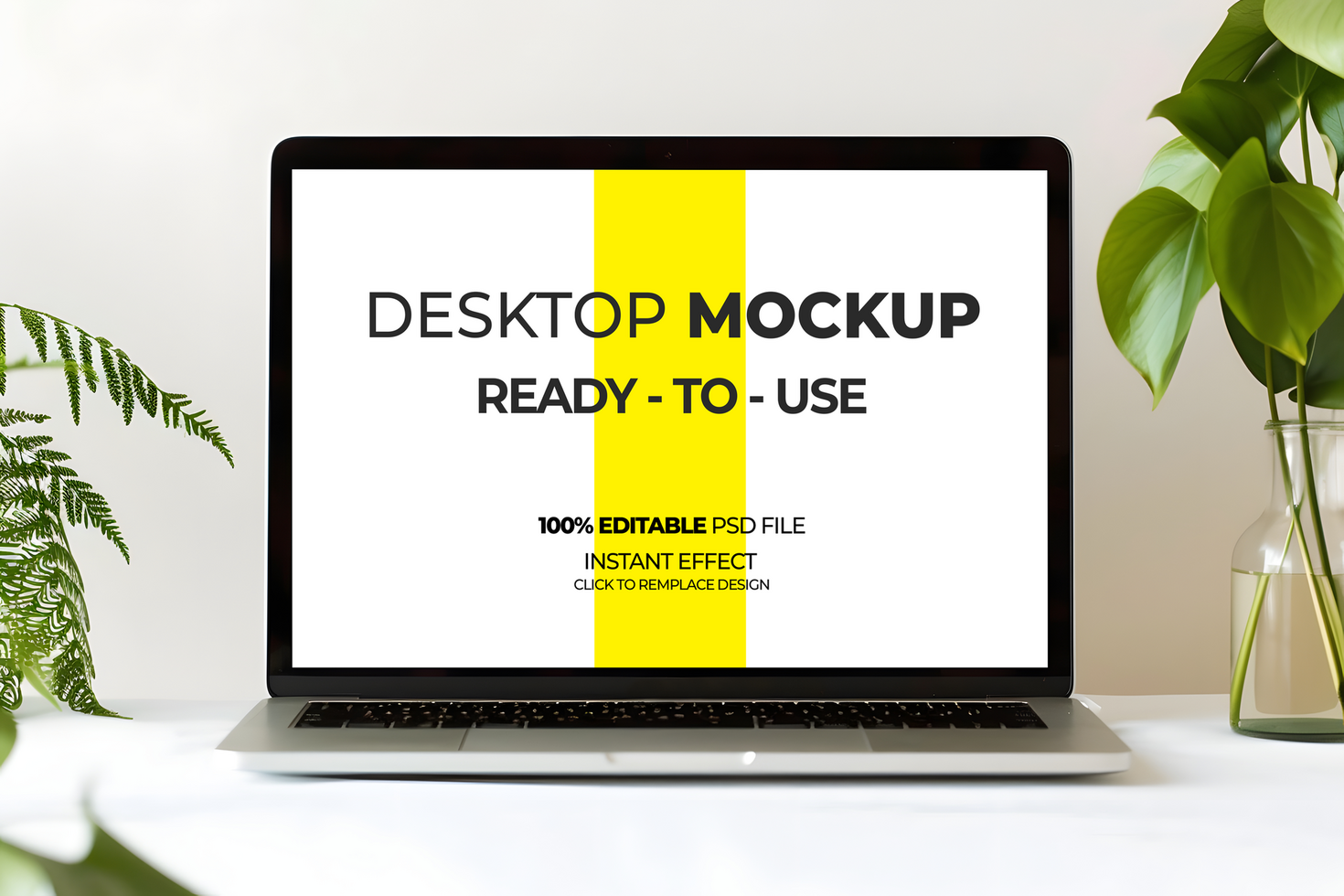 Laptop Mockup Perfect for Immediate Use psd
