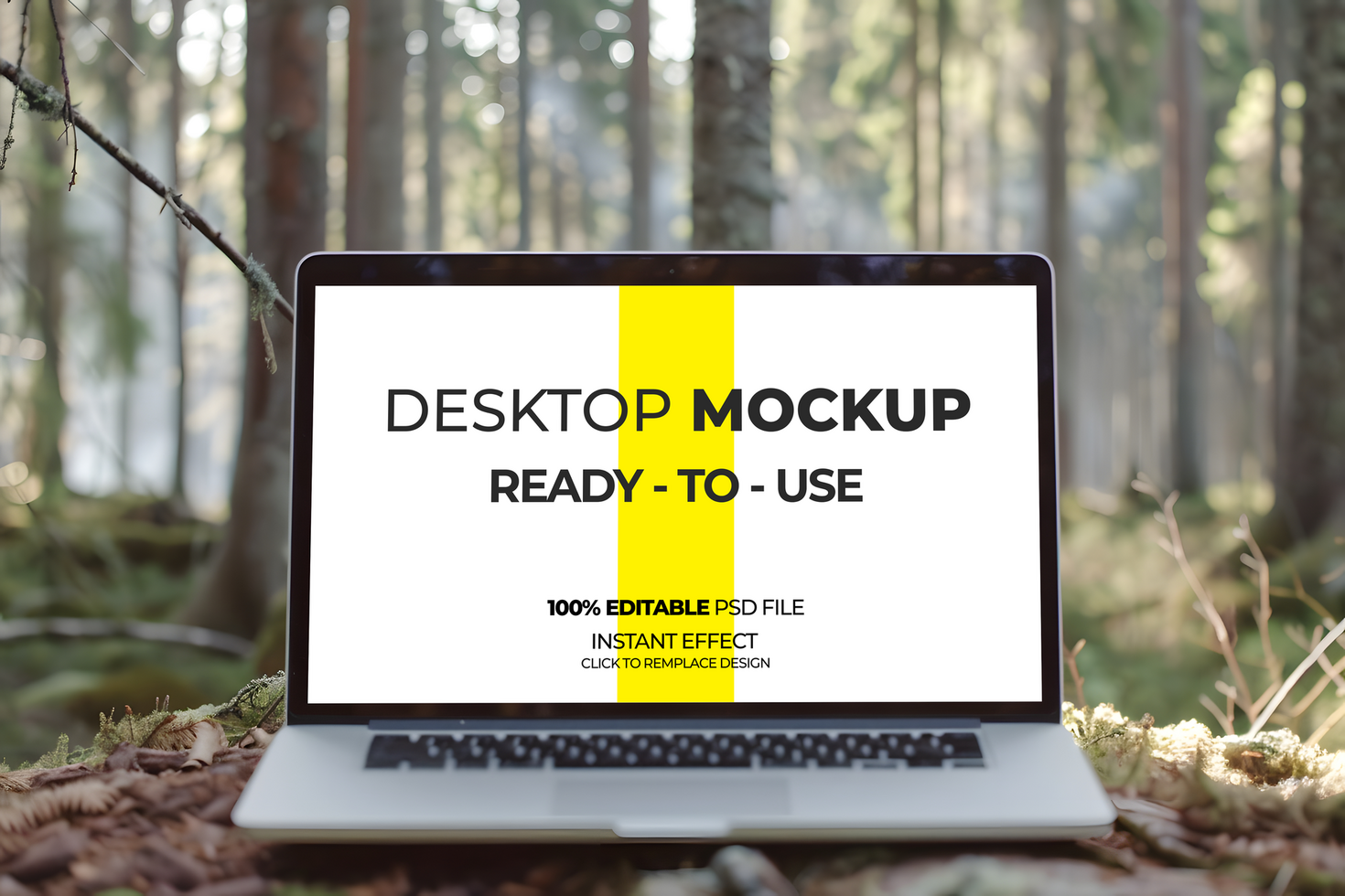 High-Quality Laptop Mockup Ready to Use psd