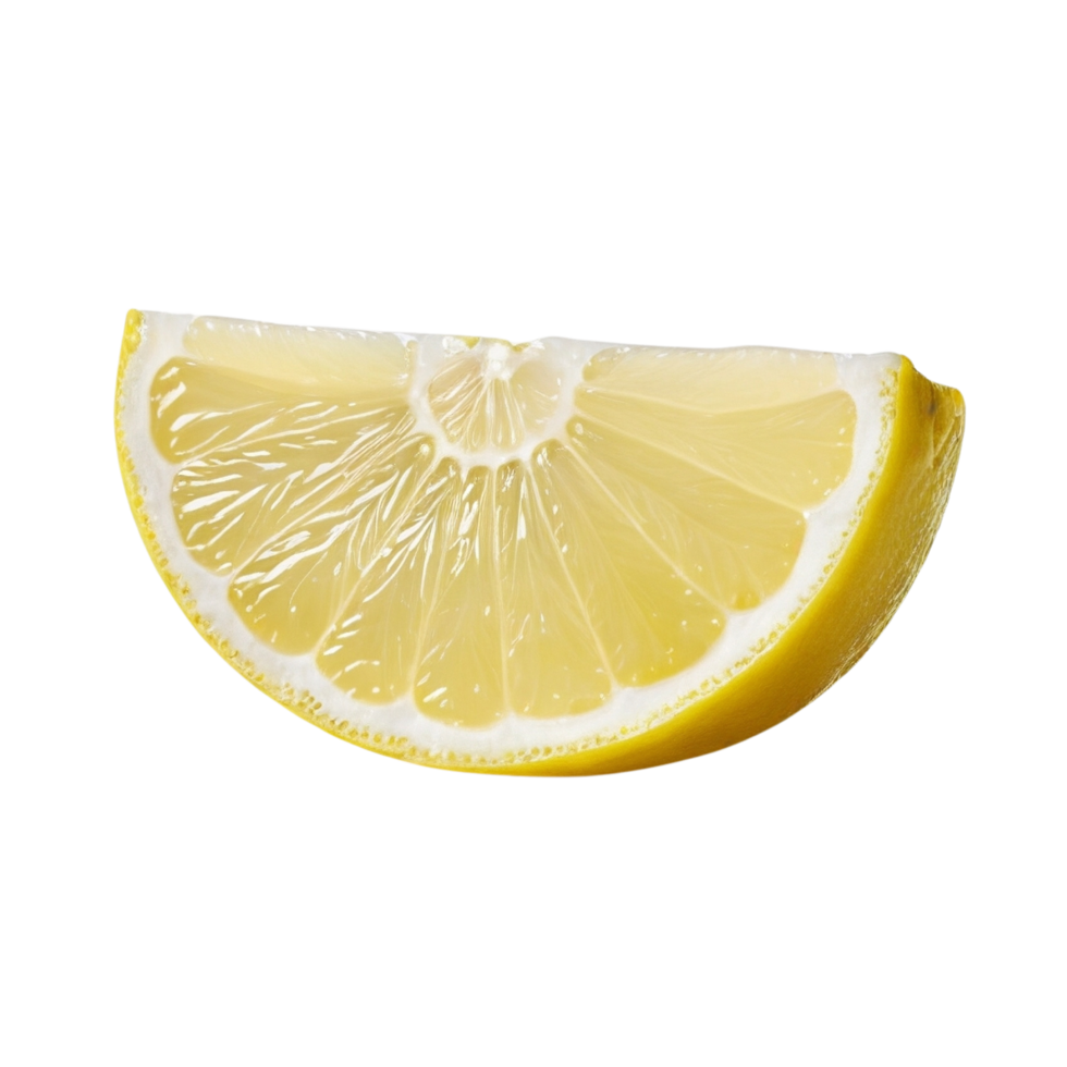 Lemon wedge on a transparent background png