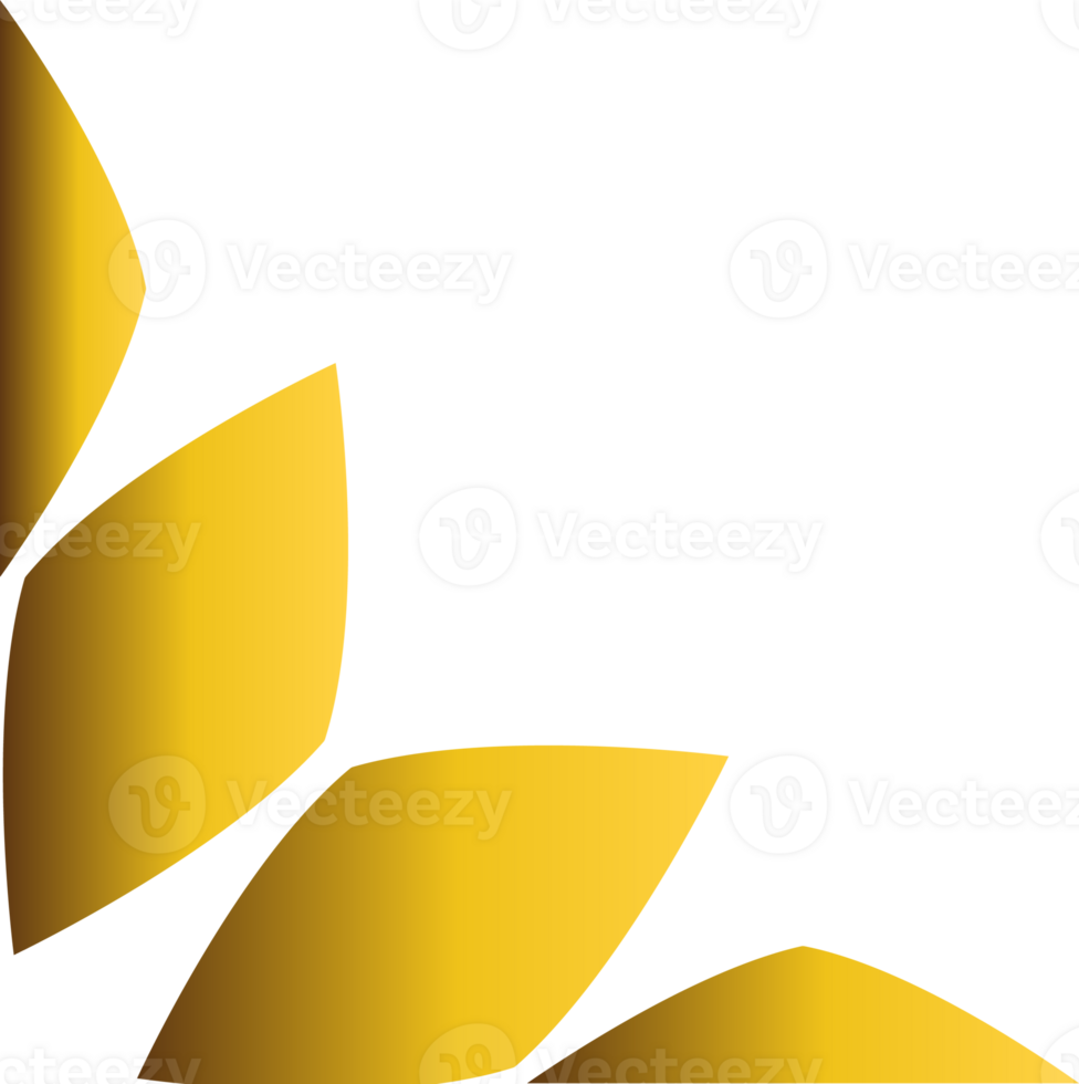 golden leaves border corner png