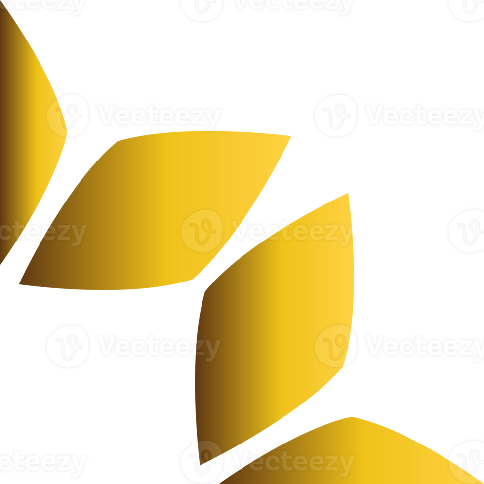 golden leaves border decoration design png