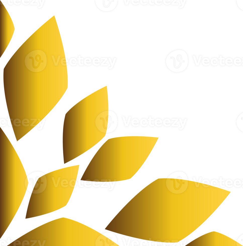 gold leaf clip art png