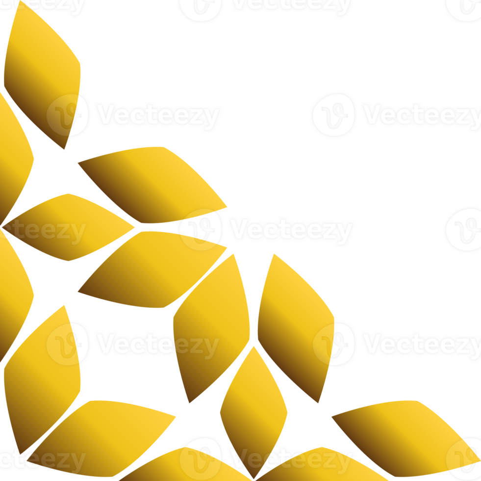 golden leaves corner png