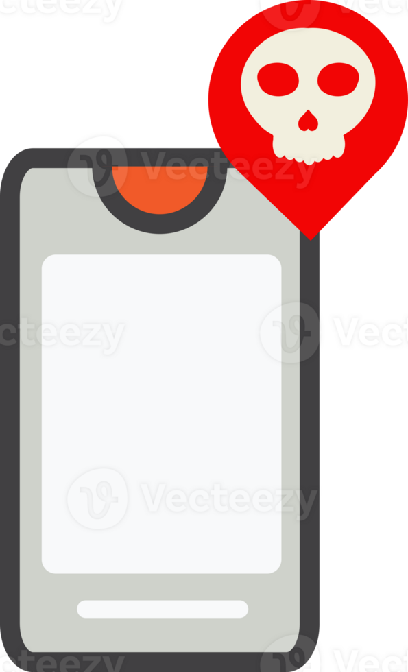 smartphone with location icon png