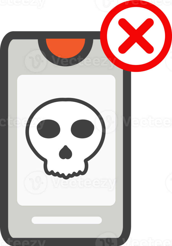 warning smartphone icon png