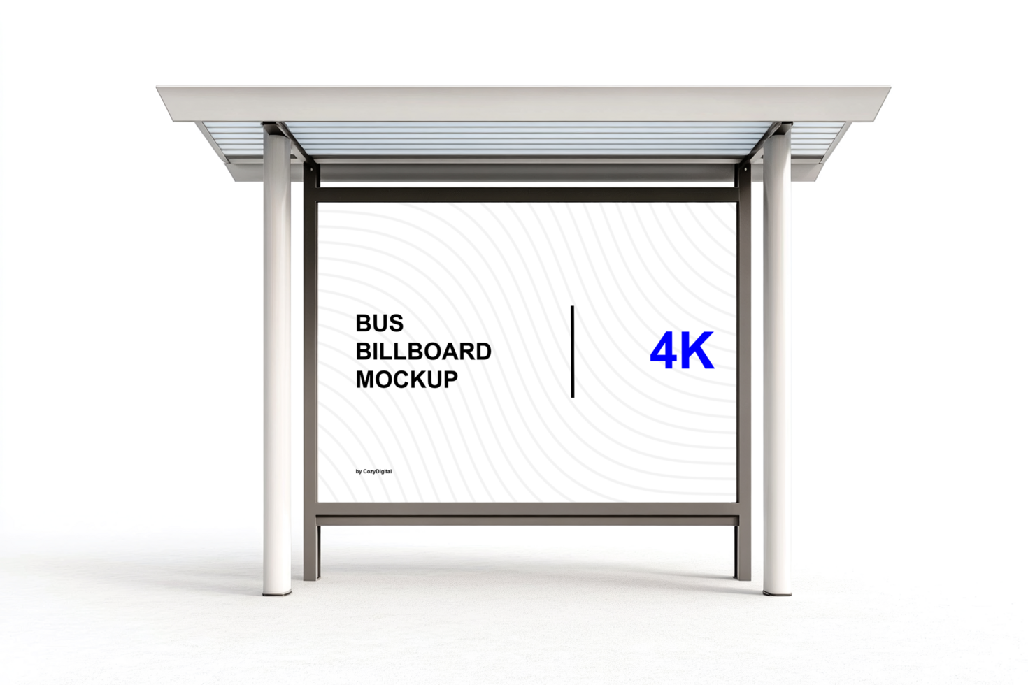 Mockup of Billboard on Bus for Advertisement psd