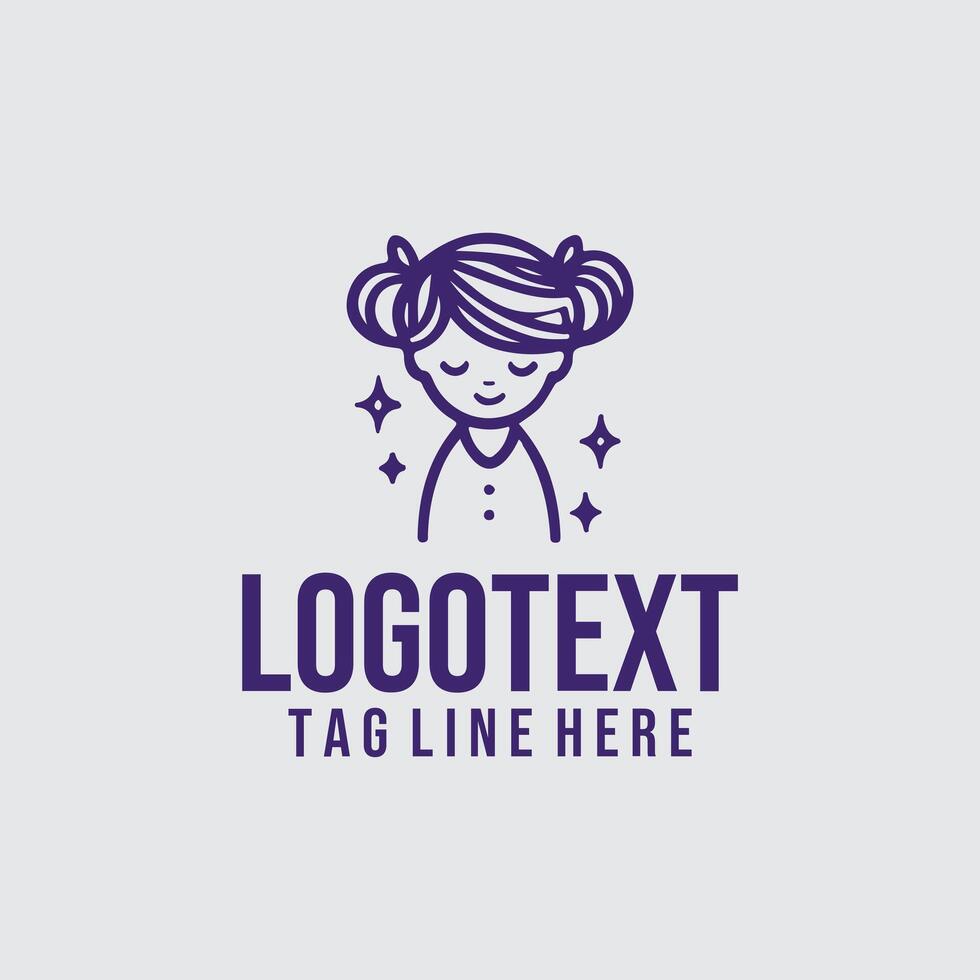 Child Tales Linear Logo vector
