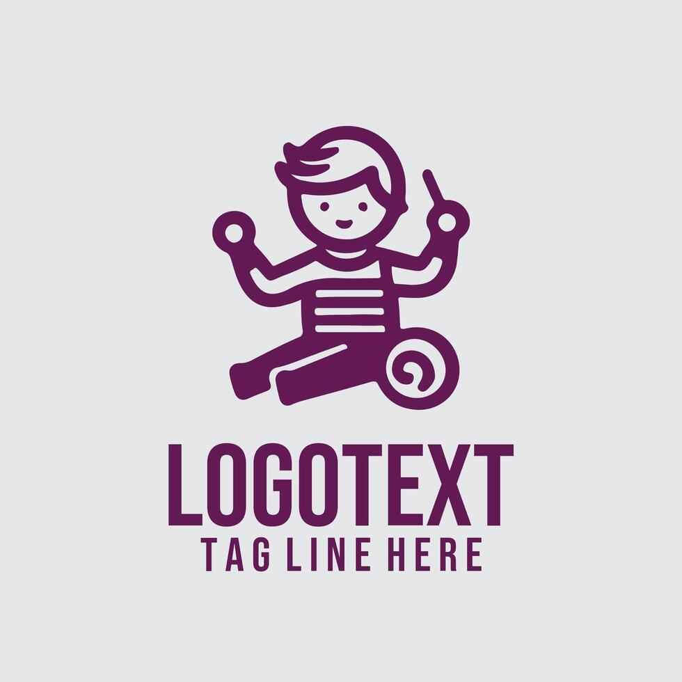 Spark Path Linear Child Logo vector