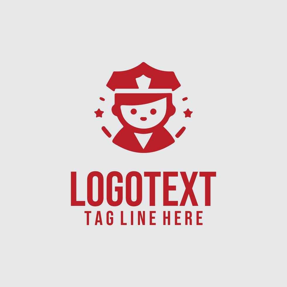Mini Line Linear Child Logo vector