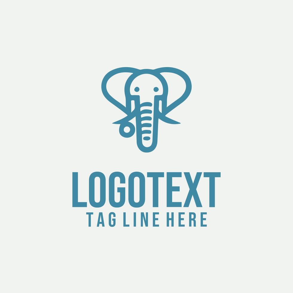 Elephant Tusk Power Logo vector