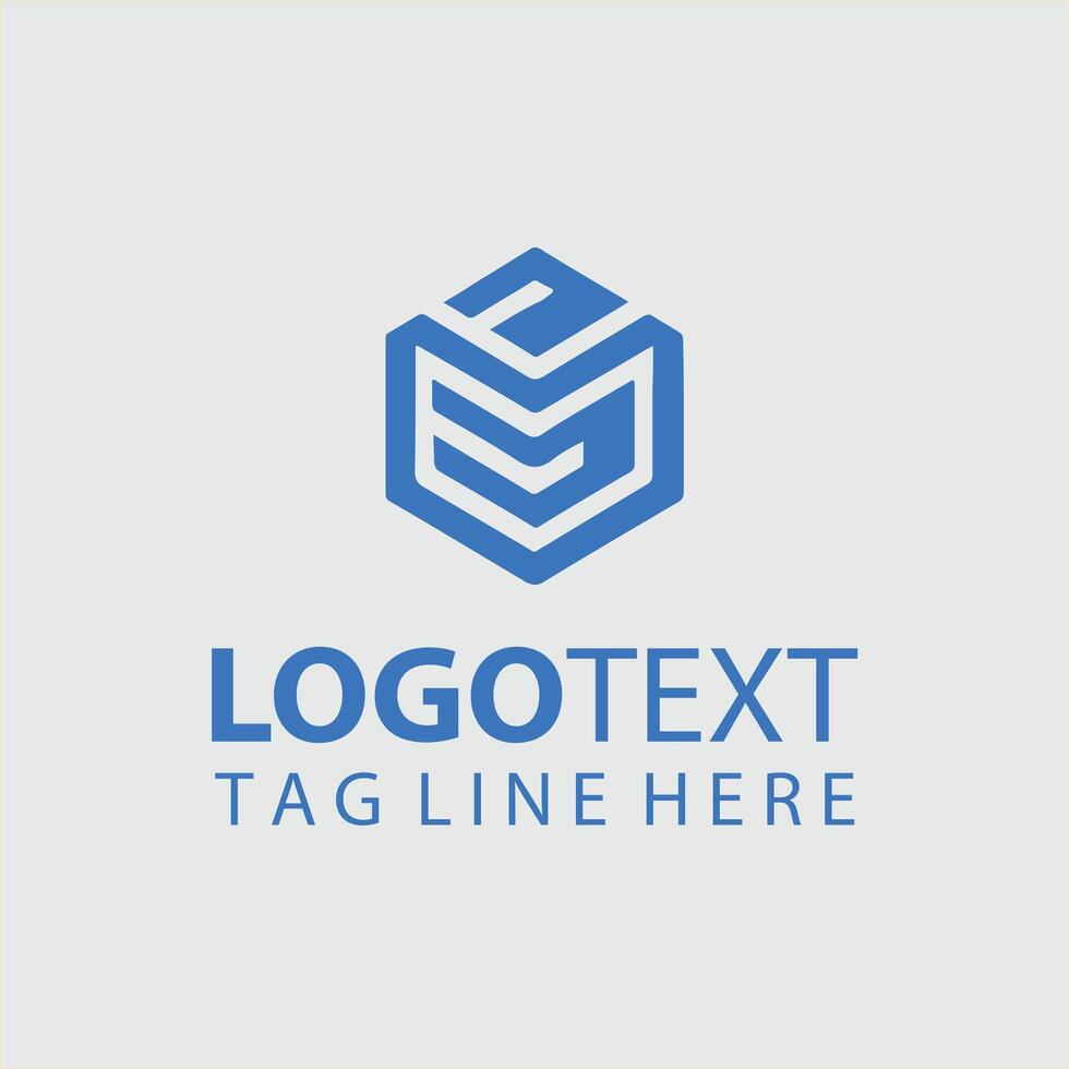 Cube Glow Logo vector