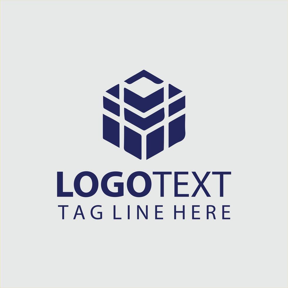 Cubed In Logo Design vector