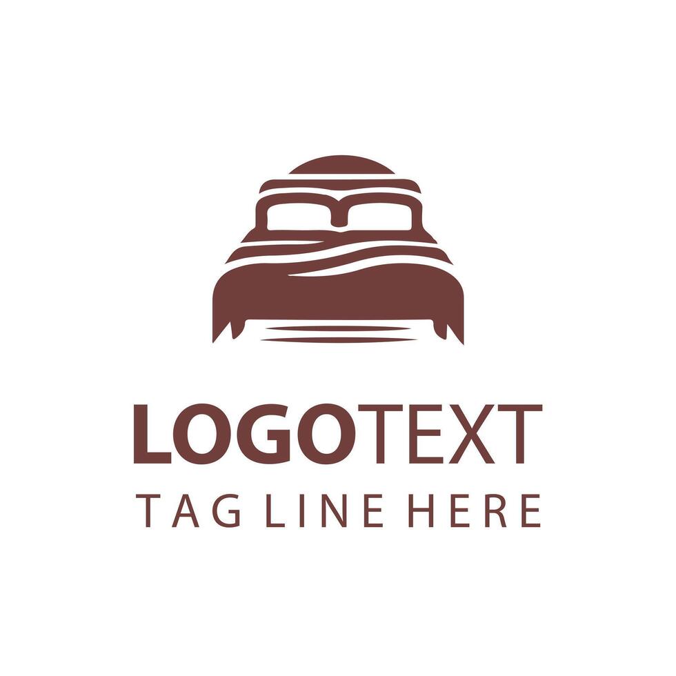 Bed and breakfast logo design vector
