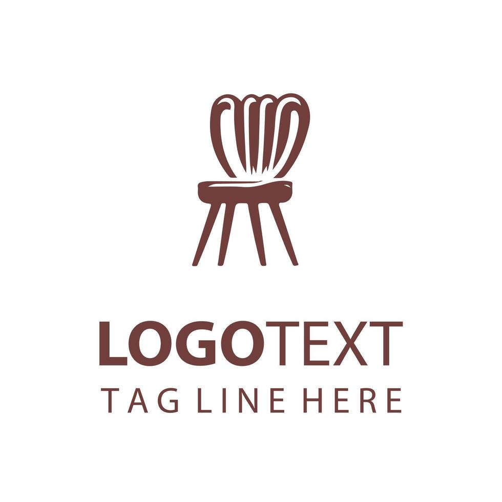 Velvet Lounge chair logo vector