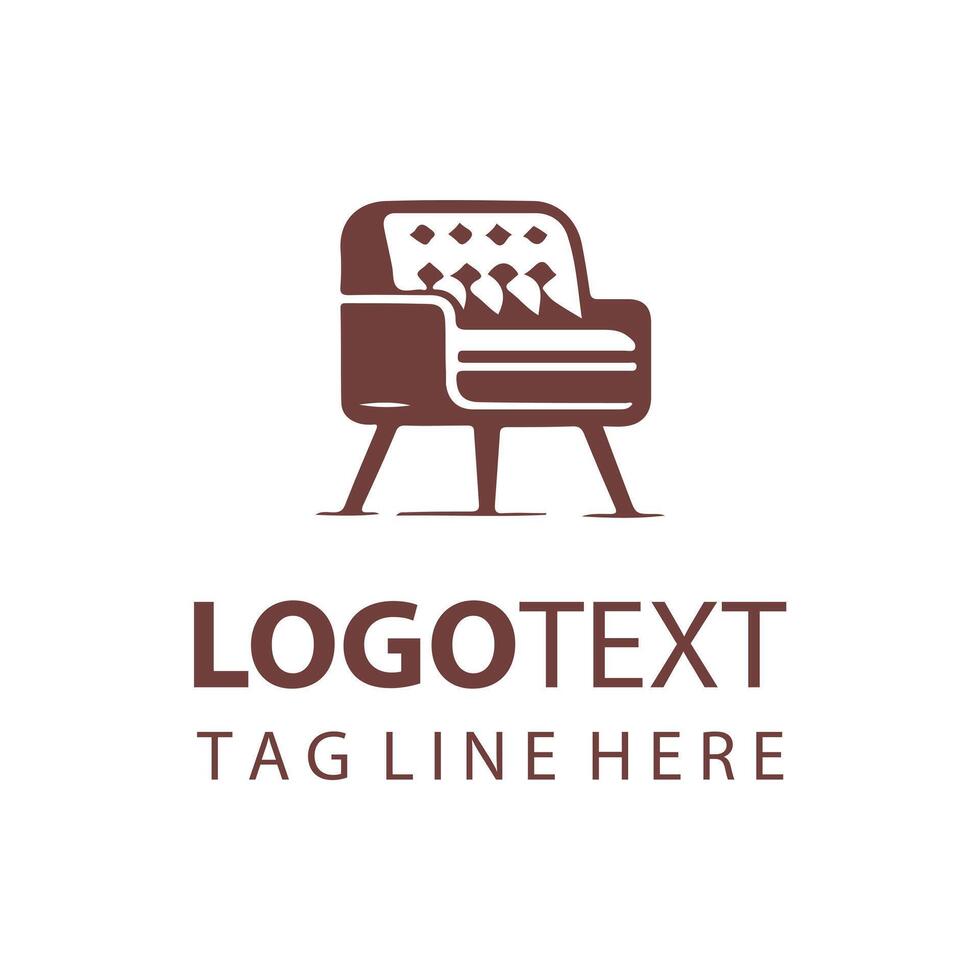 Soft Seat chair logo vector