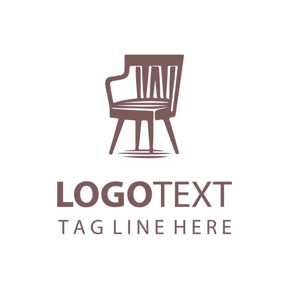 Plush Perch chair logo vector