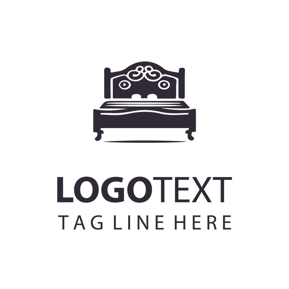 Bed - bed logo design vector