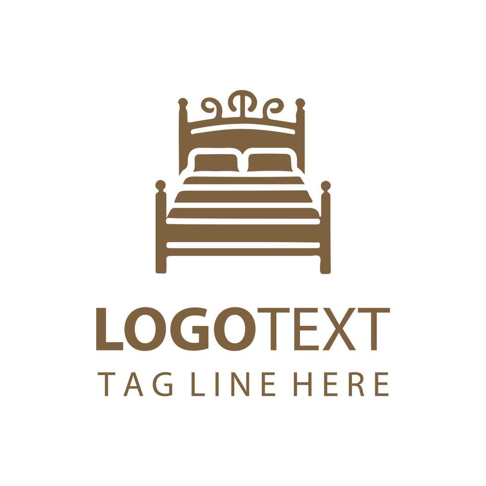 Bed - bed logo design vector