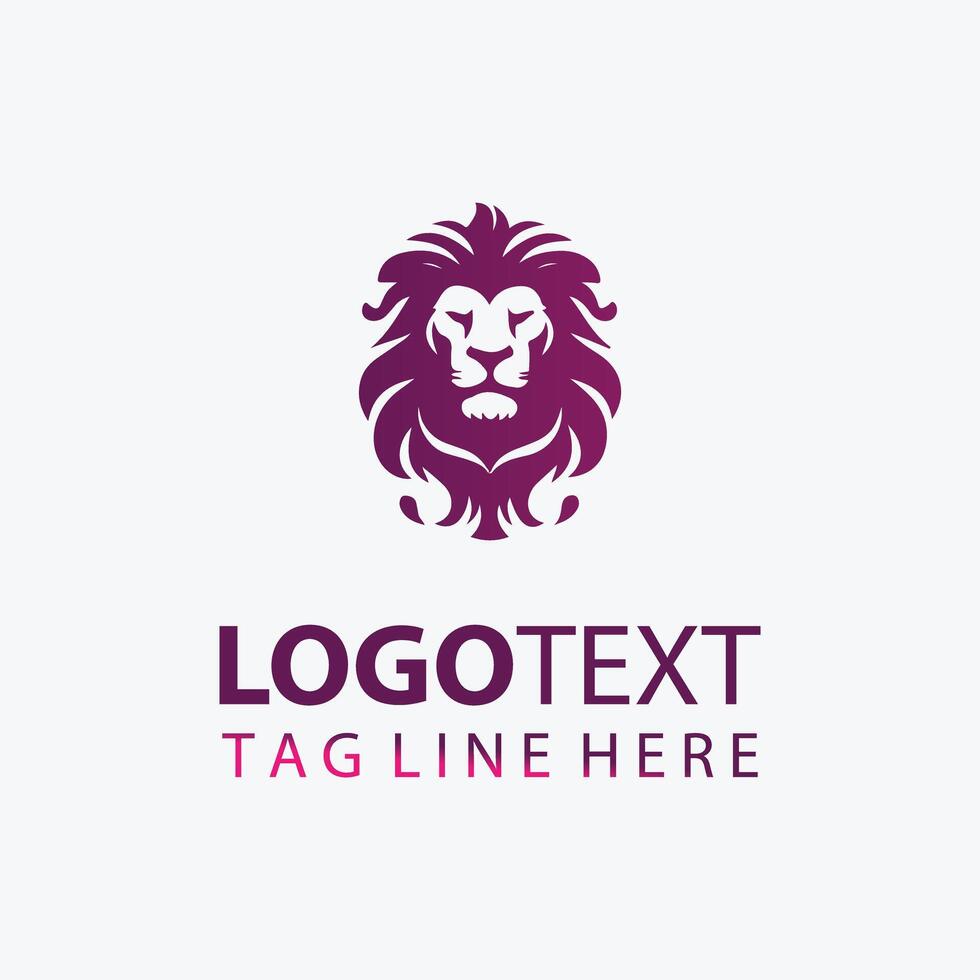 Apex elegant lion logo vector