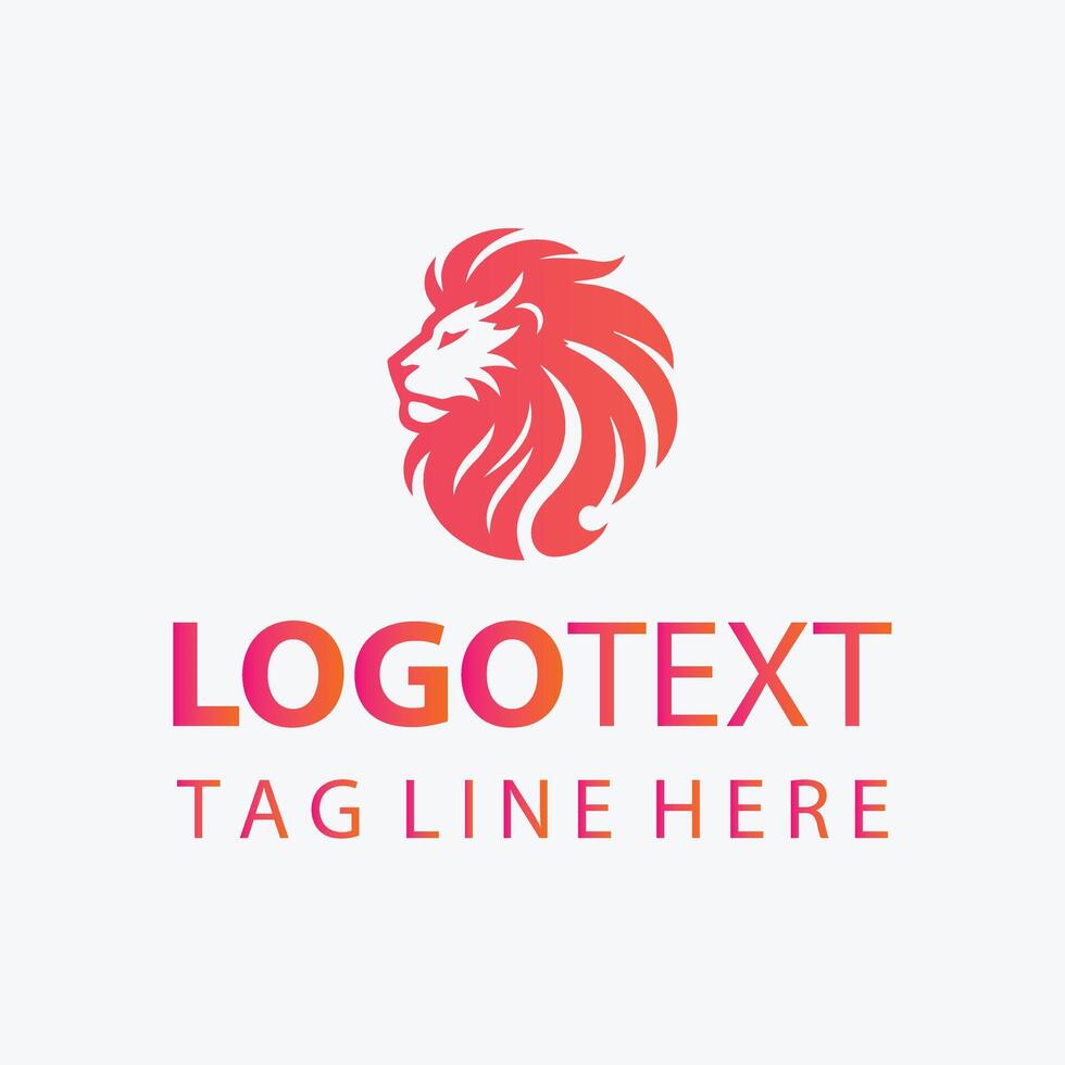 The King s Roar elegant lion logo vector