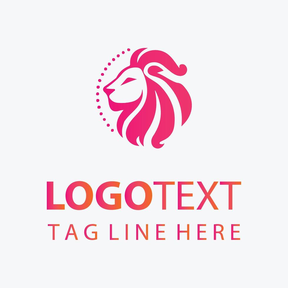 Roar Dynasty elegant lion logo vector