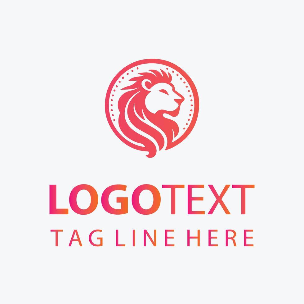Lion s Glory elegant logo vector