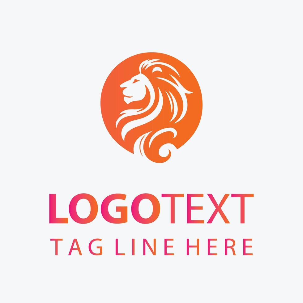 Lion s Glory elegant logo vector