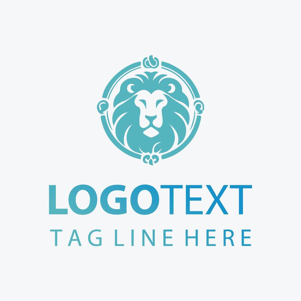 Royal Beast elegant lion logo vector