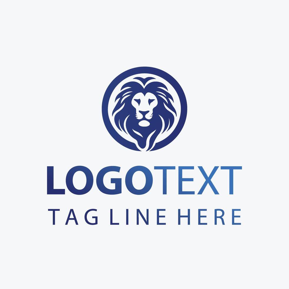 Roar Kings elegant lion logo vector