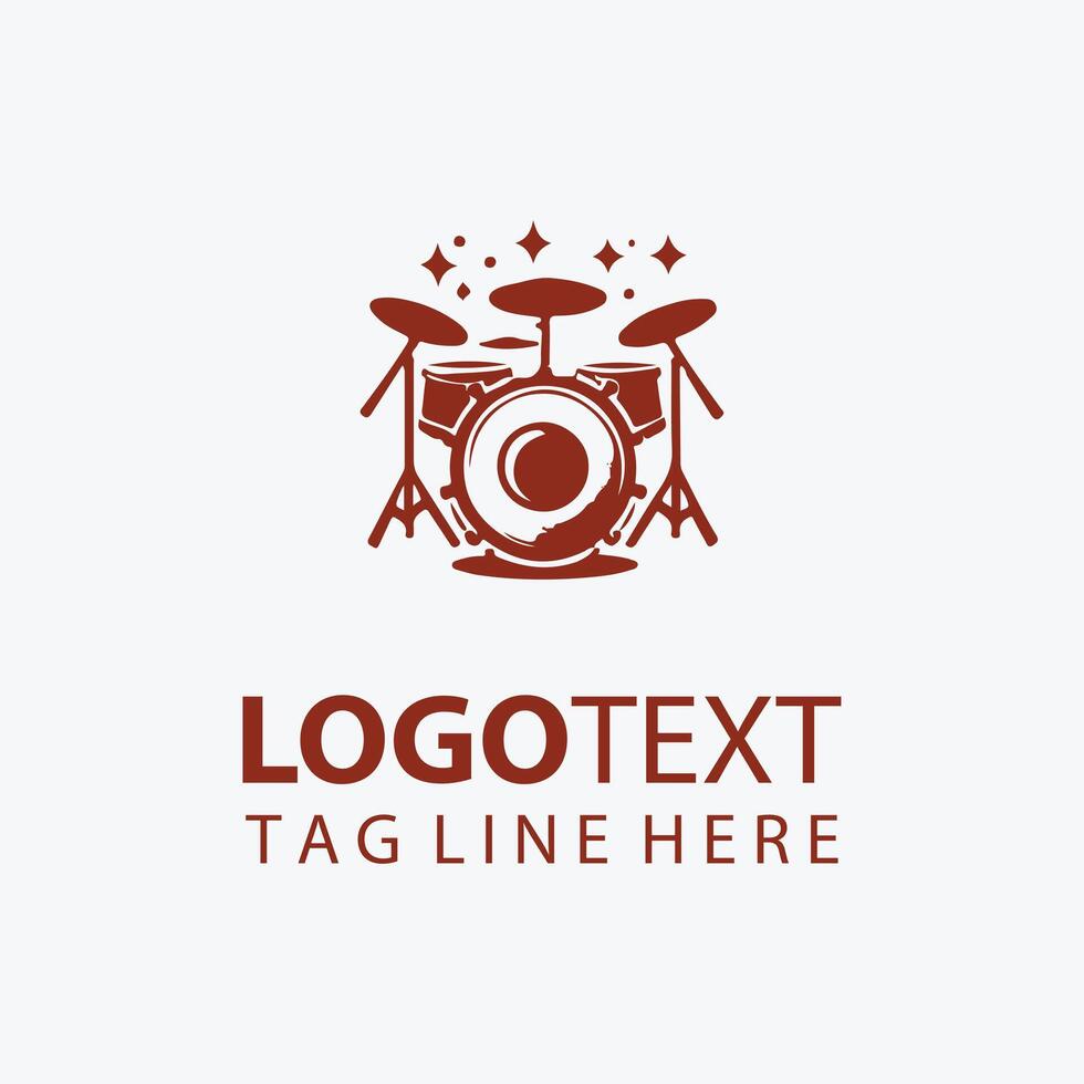 Whispering Beats Magic Drum Logo vector
