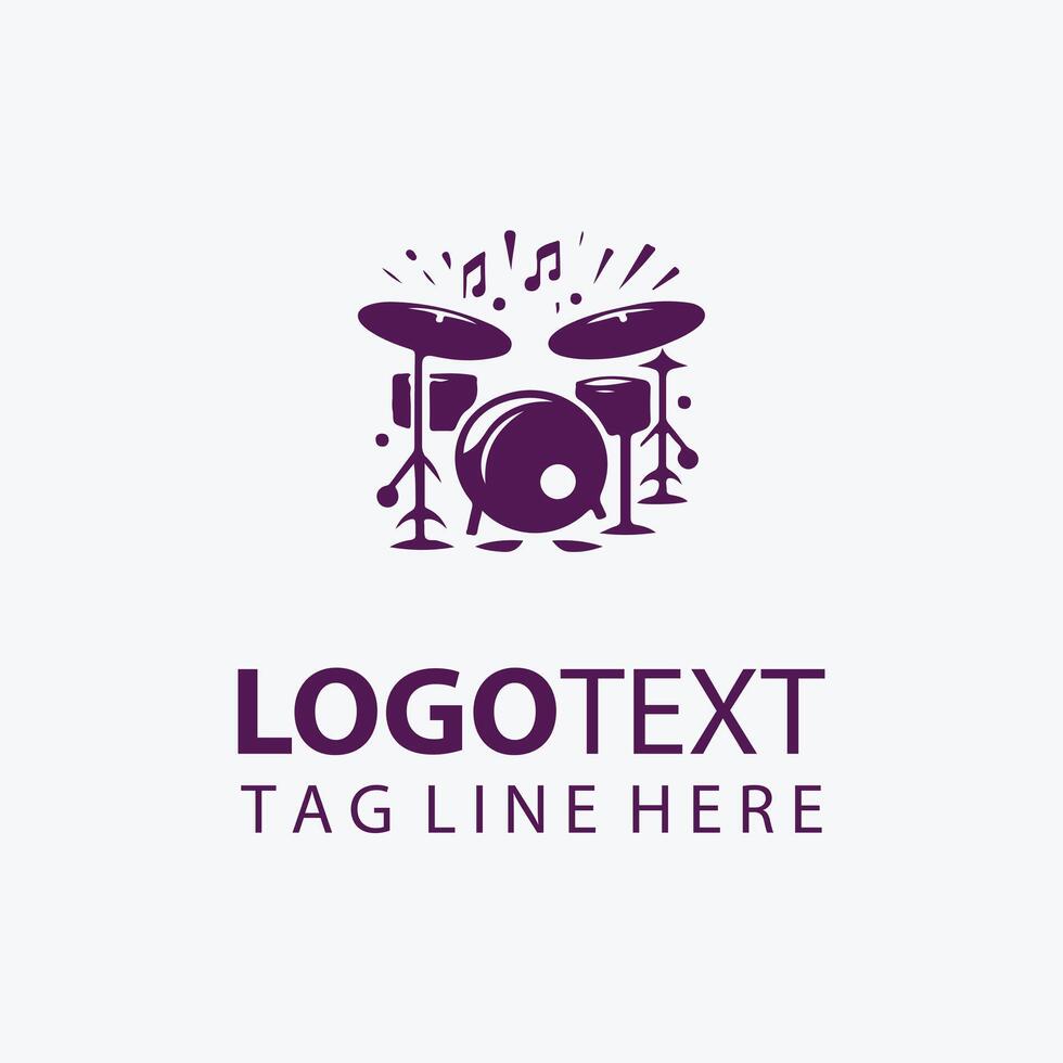 Enchanted Echo Magic Drum Logo vector