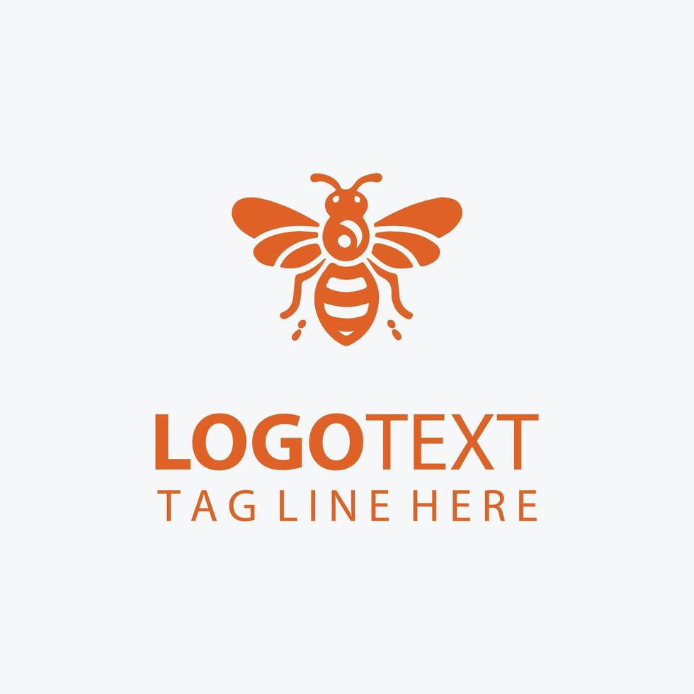 The Busy Bee bee jar logo vector