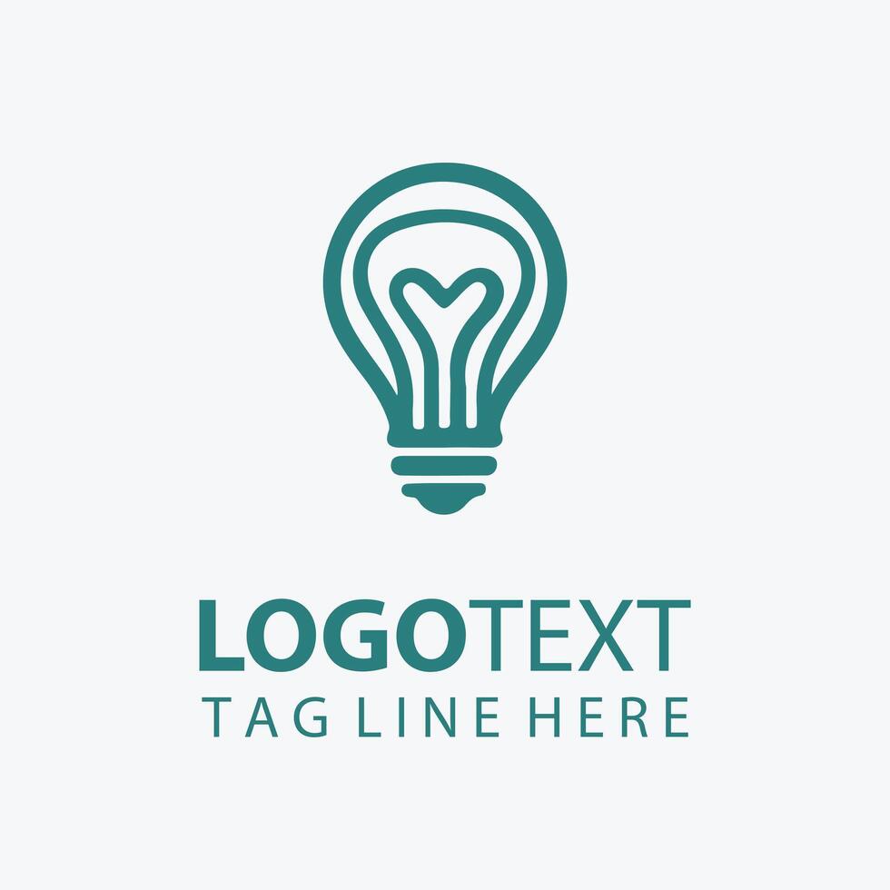 Glimmer Grid Idea Bulb Logo vector