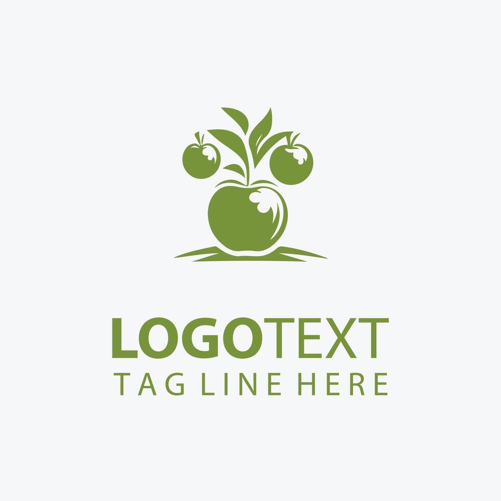 Evergreen Fruit Trees logo vector