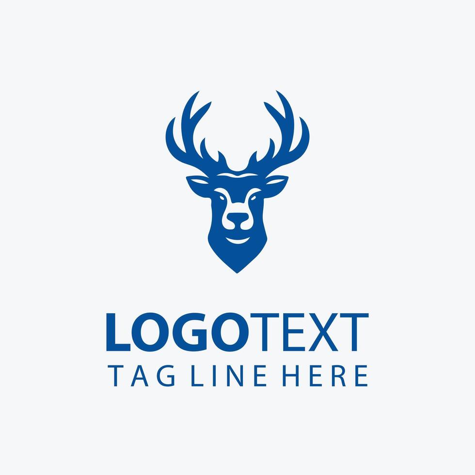 best markhor animal head logo vector