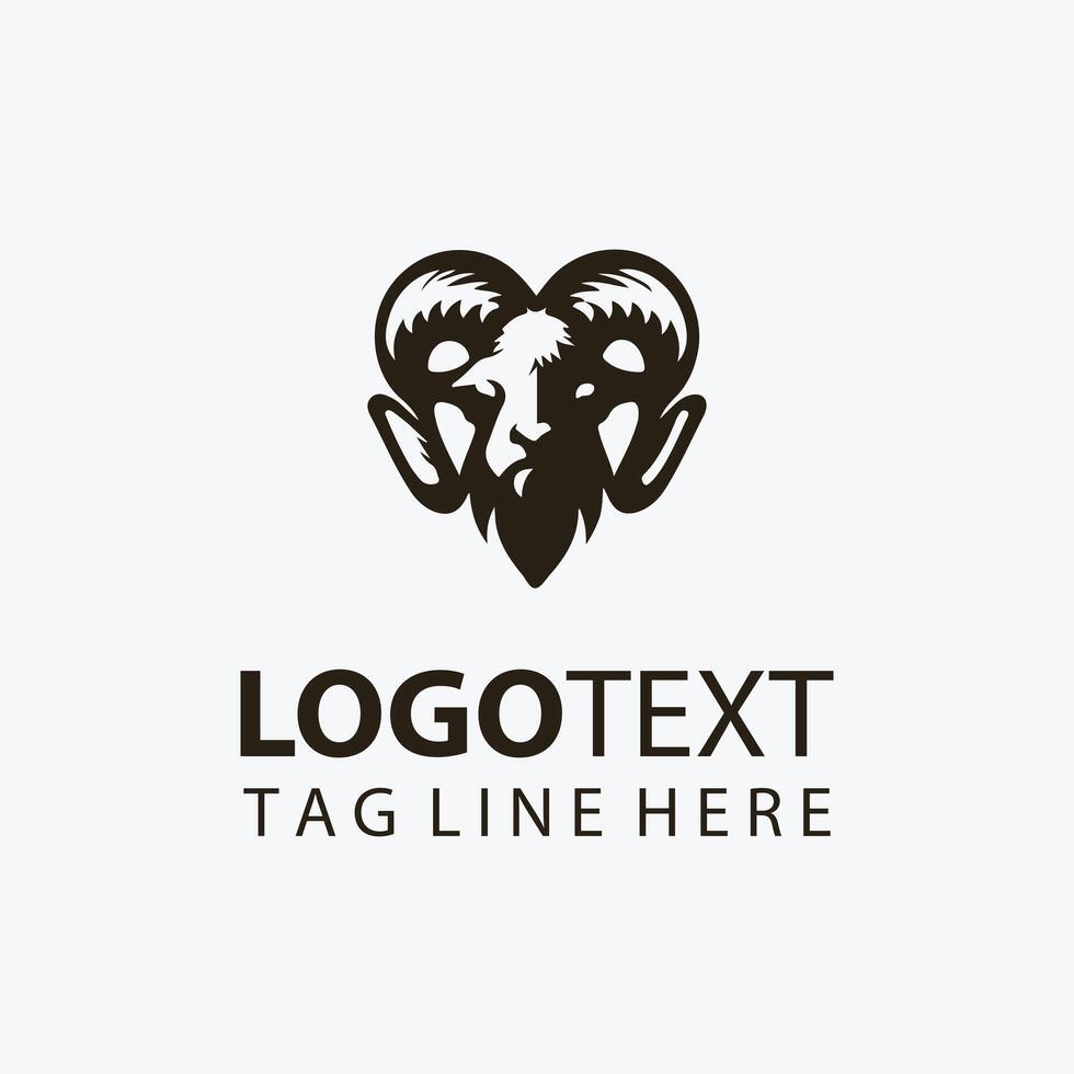 best sheep animal head logo vector