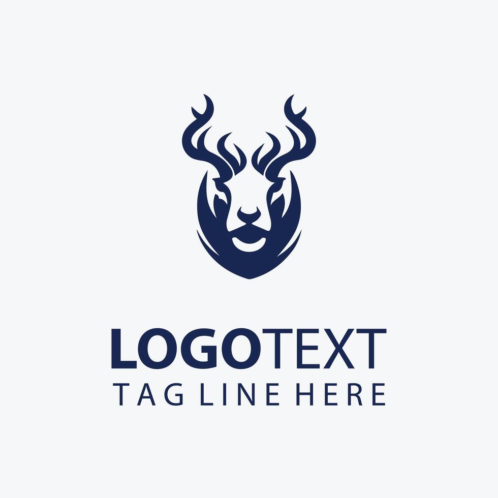 sheep animal head logo vector