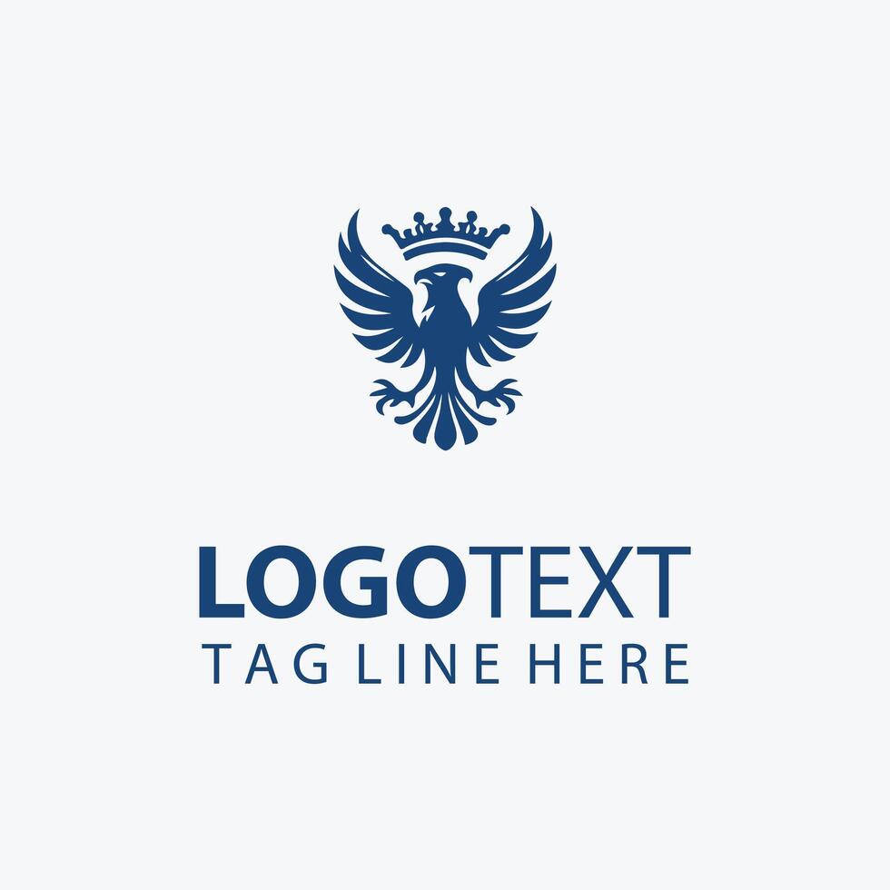 Sky Glide Design eagle crown logo vector