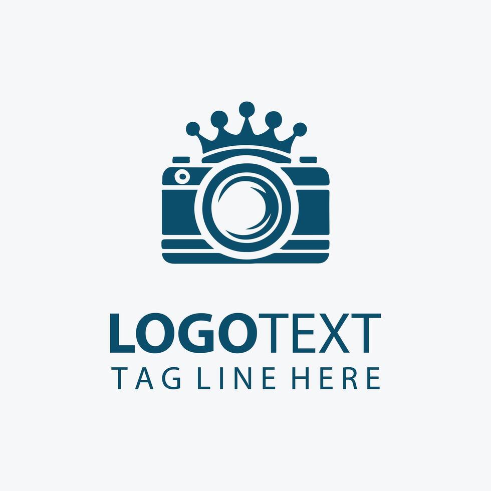 Hyper Lens camera crown logo vector
