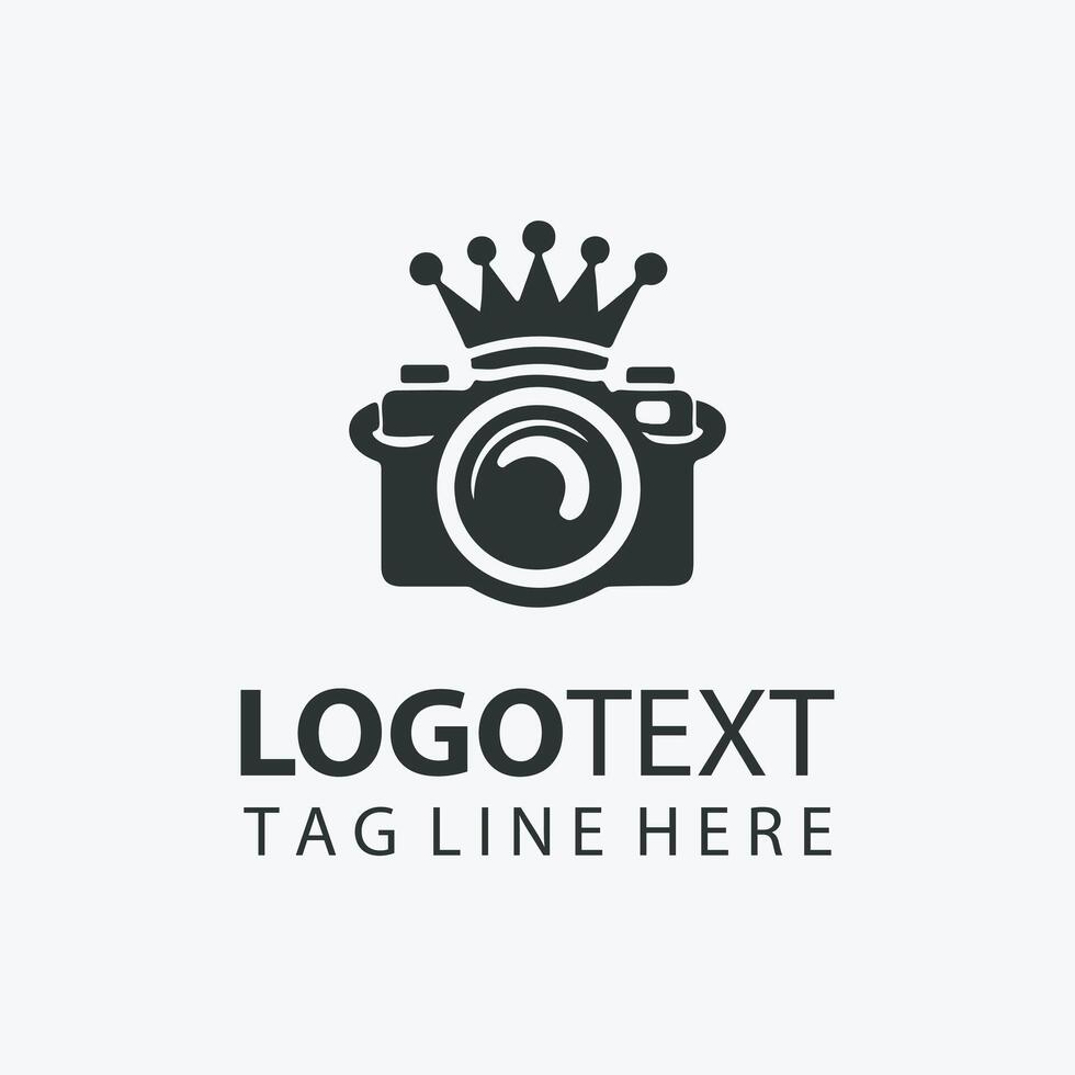 Snap Click camera crown logo vector