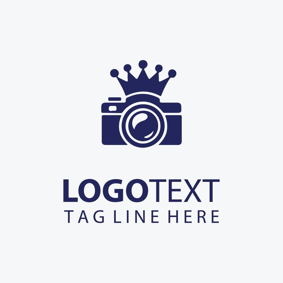 Hyper Lens camera crown logo vector