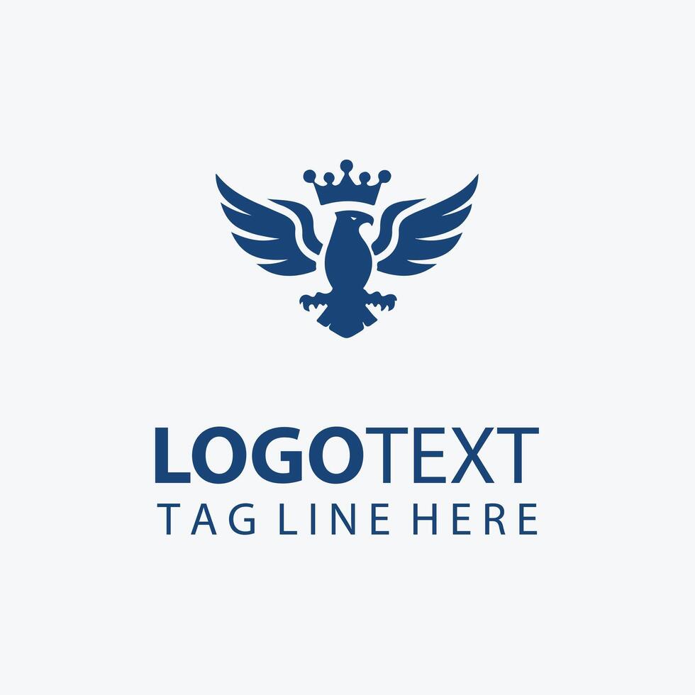 Swift Talon eagle crown logo vector